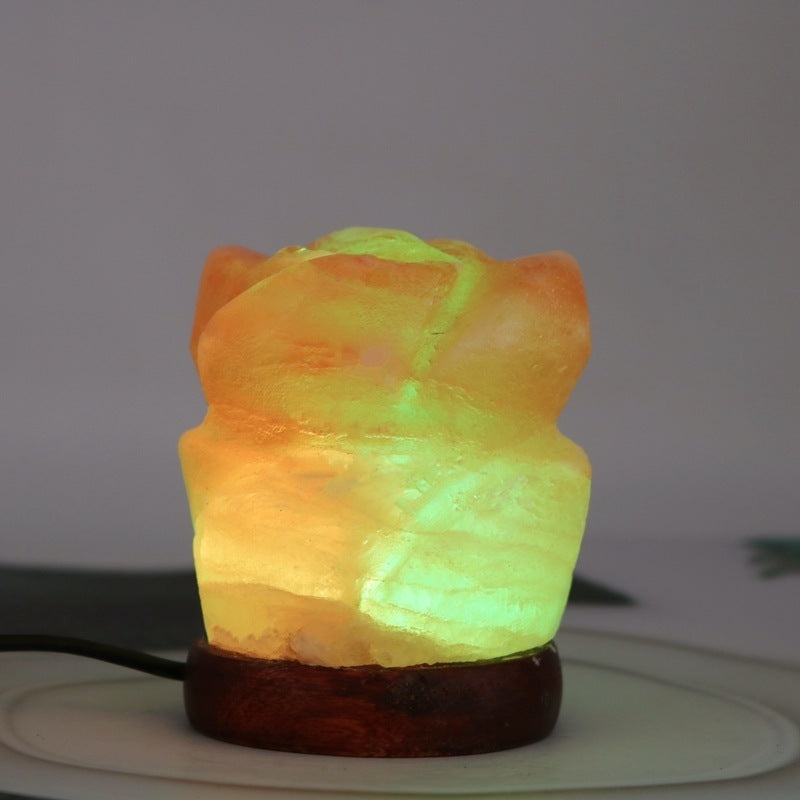 Himalayan Rose Salt USB Salt Light Rainbow Color