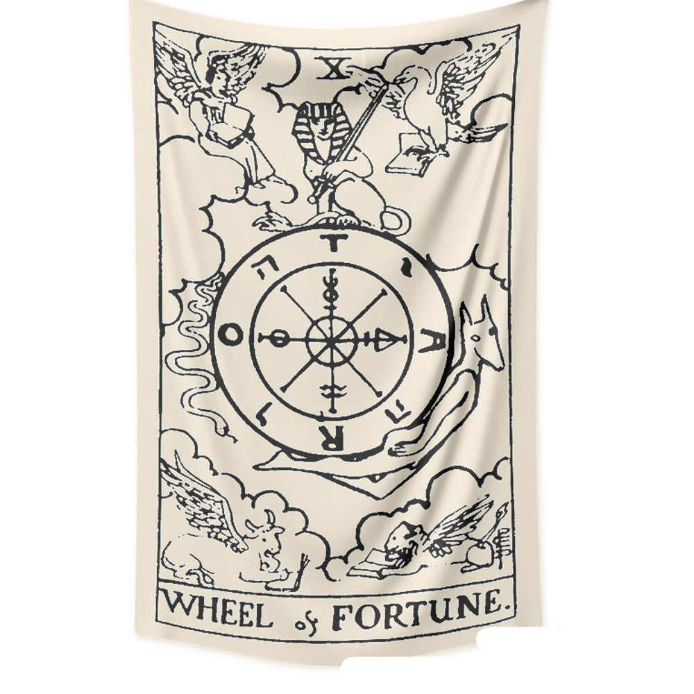 Tarot Card Destiny Astrology Divination Retro Tapestry Wall Tapestry