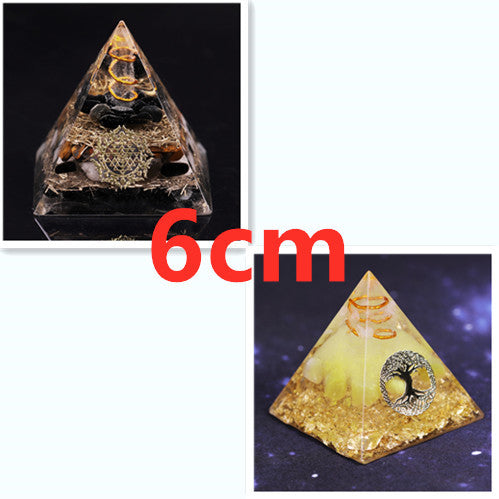 Environment Ornaments Seven Chakras Natural Crystal Crushed Stone Energy Tower