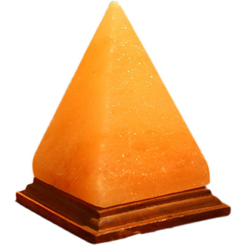 Imported Crystal Himalayan Salt Lamp USB Plug Creative Salt Lamp Pyramid ShapeDedicated To The Computer