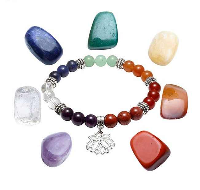 Yoga energy stone bracelet