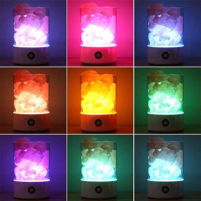 Sleeping romantic crystal small salt lamp