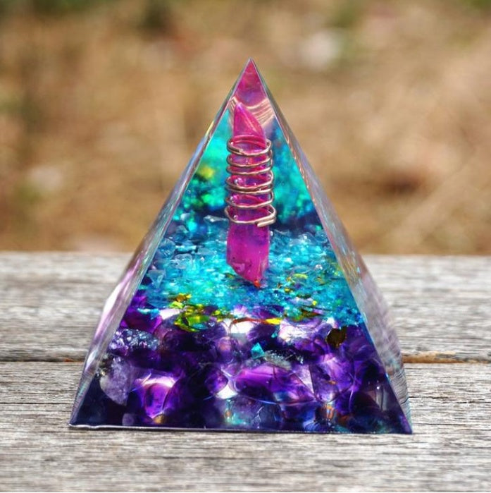 5cm Crystal Ball Chakra Pyramid