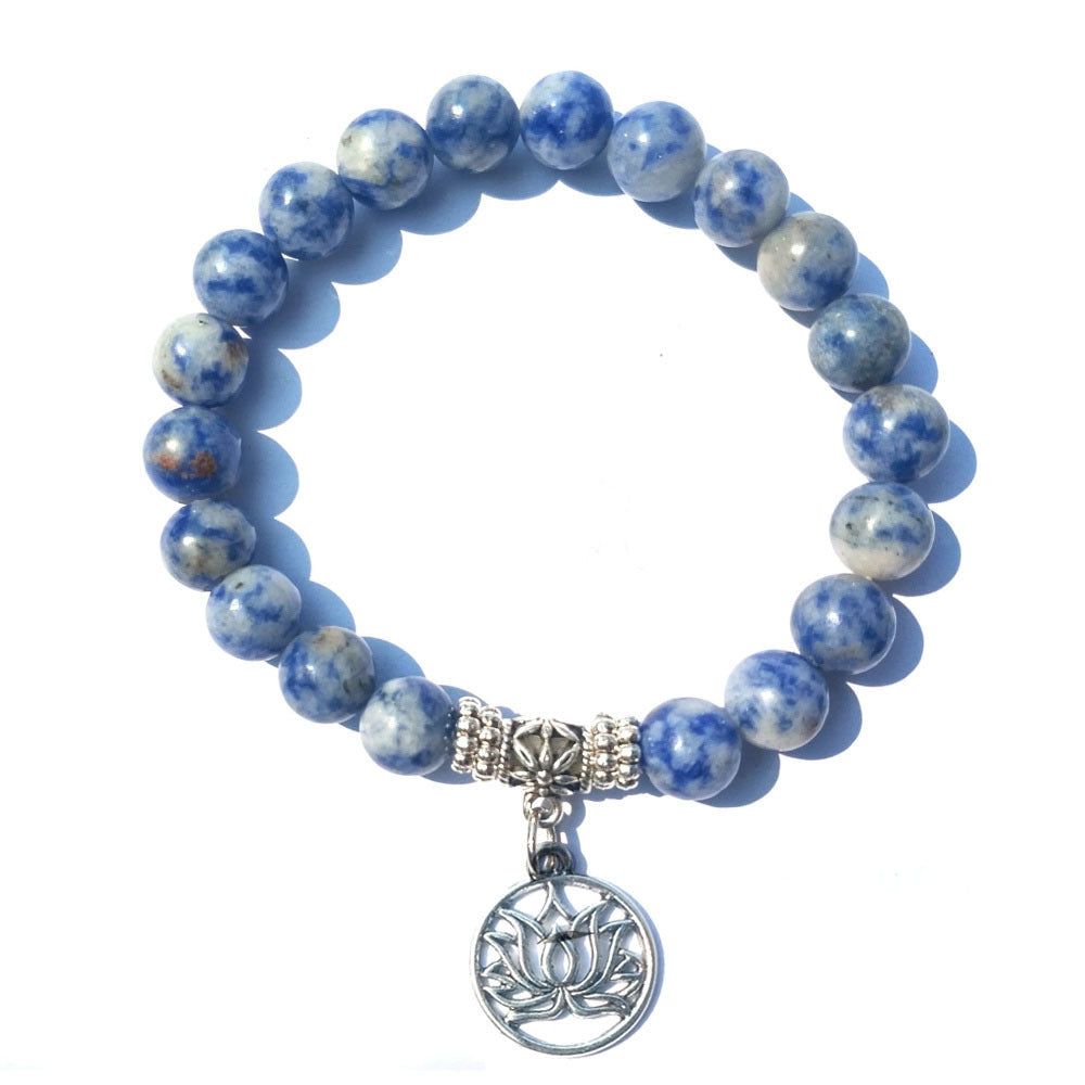 White Point Blue Energy Stone Bracelet