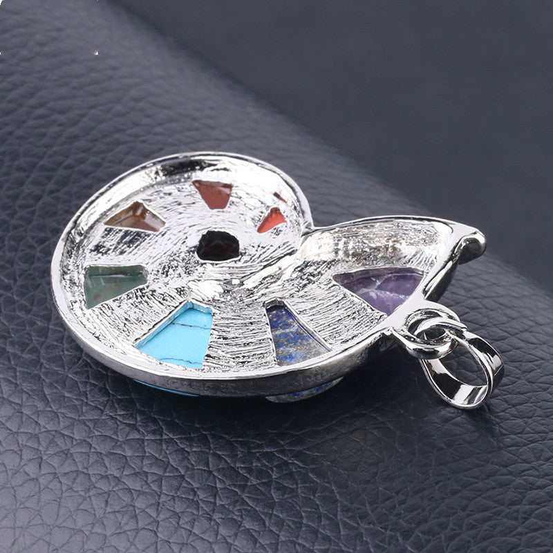 Seven Chakra Energy Natural Gem Pendant Necklace