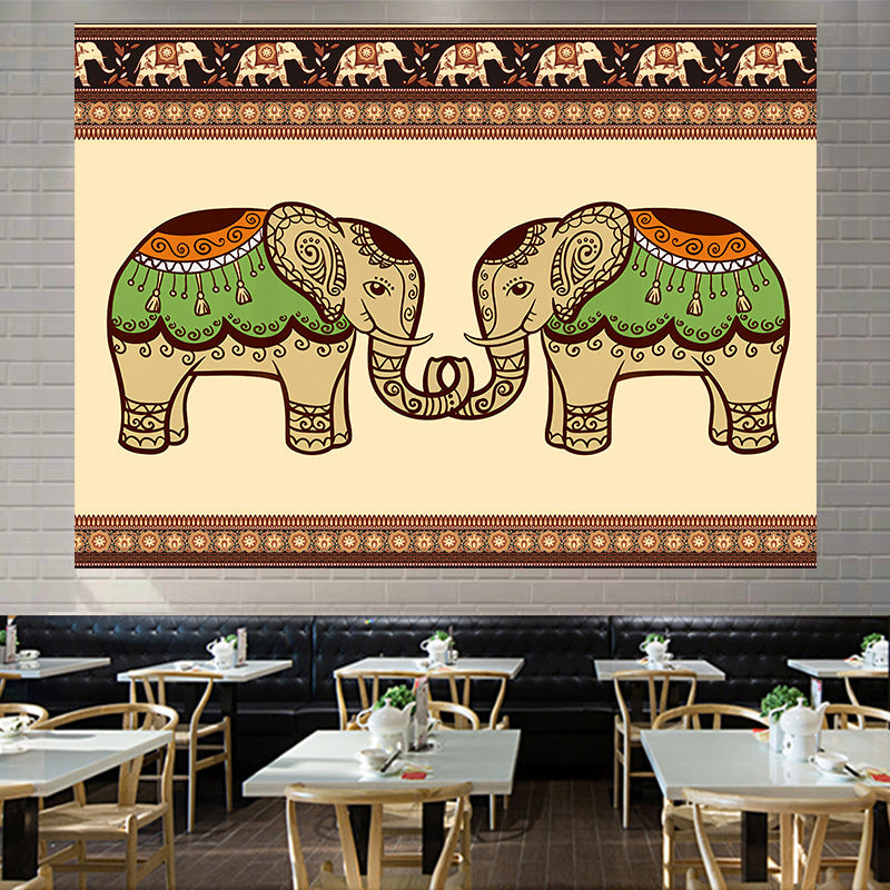 Indian Elephant Digital Printed Tapestry