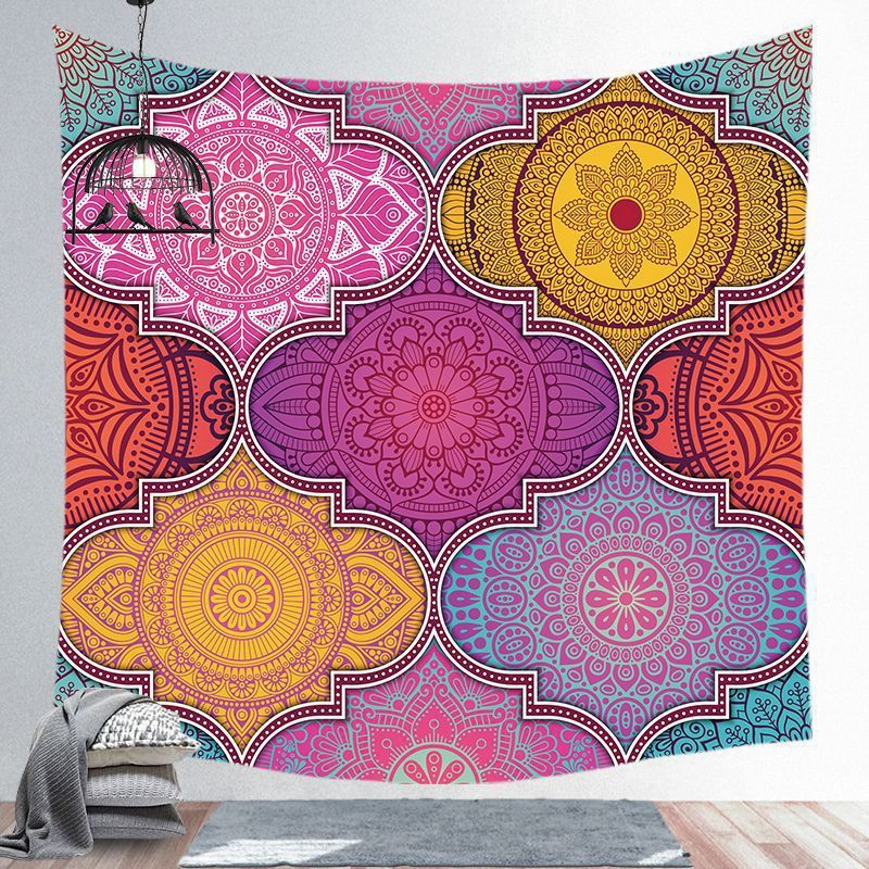 Bohemian brushed tapestry