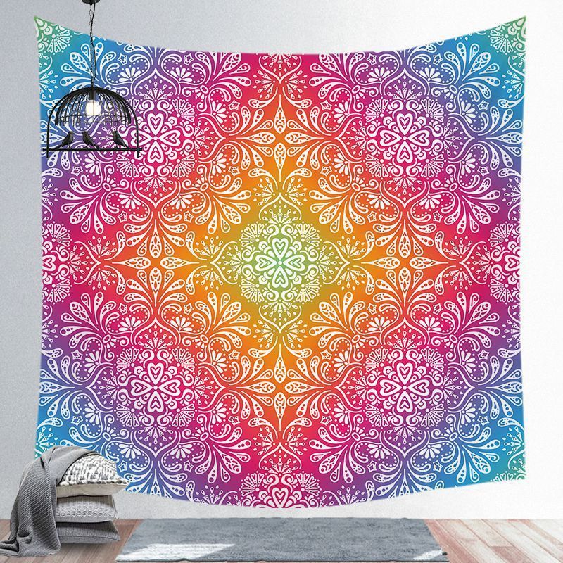 Bohemian brushed tapestry