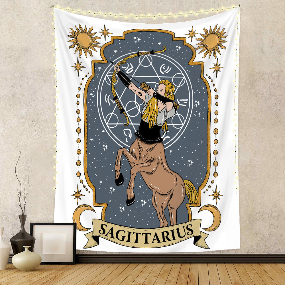 Twelve Constellation Tapestry Skull Tapestry Tarot Tapestry