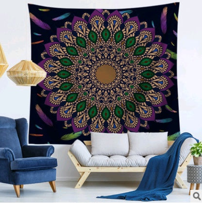 Mandala tapestry wall hanging beach towel blanket