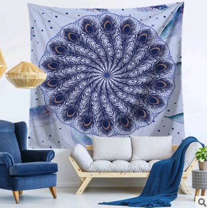 Mandala tapestry wall hanging beach towel blanket