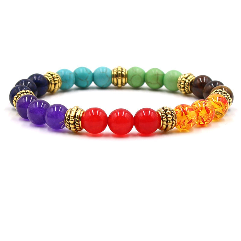 Colorful Chakra Yoga Energy Bracelet