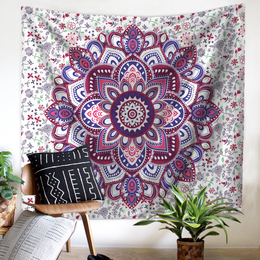 Mandala Elephant Printed Home Tapestry