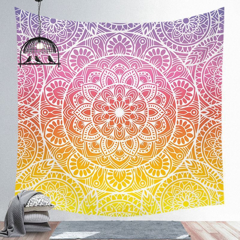 Bohemian brushed tapestry