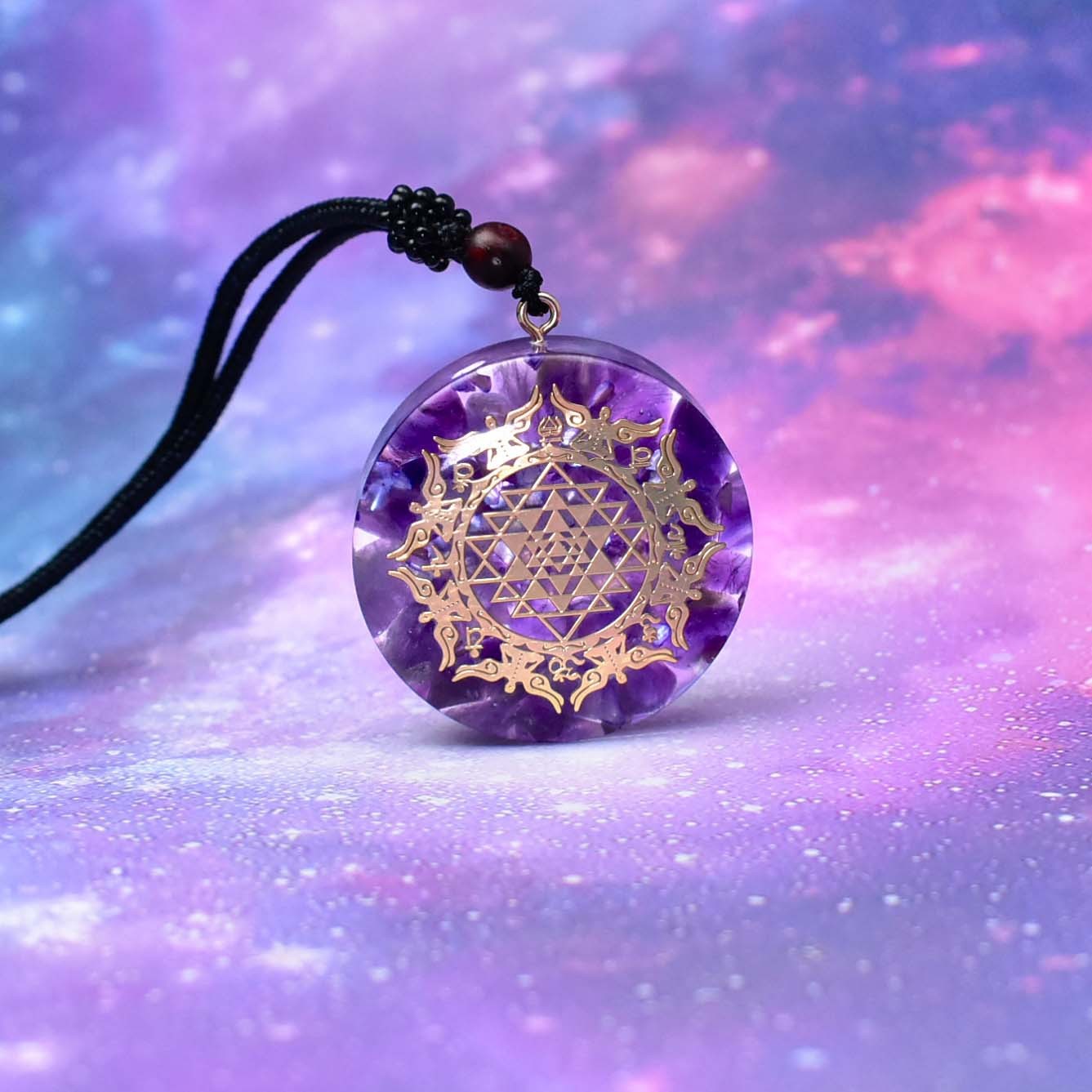 New Ogan Pendant Natural Crystal Seven Chakra Pendant