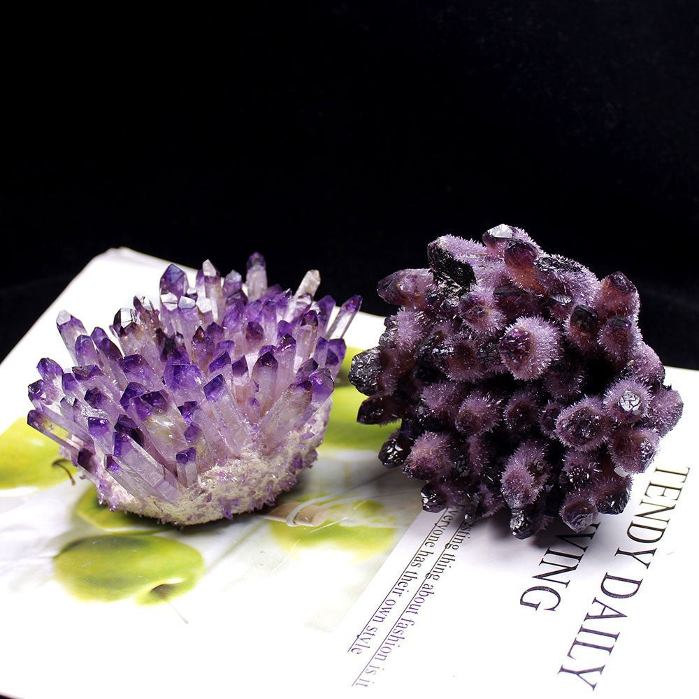 Amethyst Cluster Degaussing Energy Stone Mineral Artifact Home Decoration Ornaments