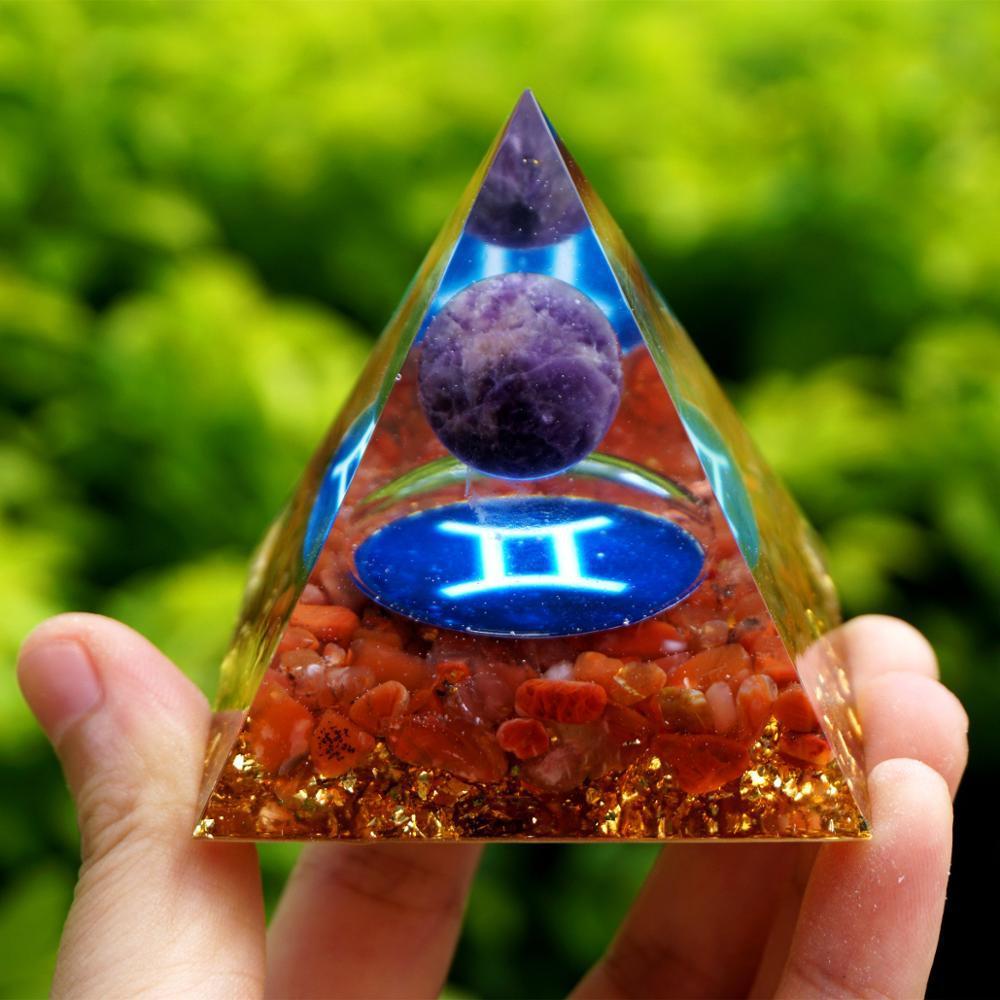 Crystal Ball Chakra Pyramid Gravel