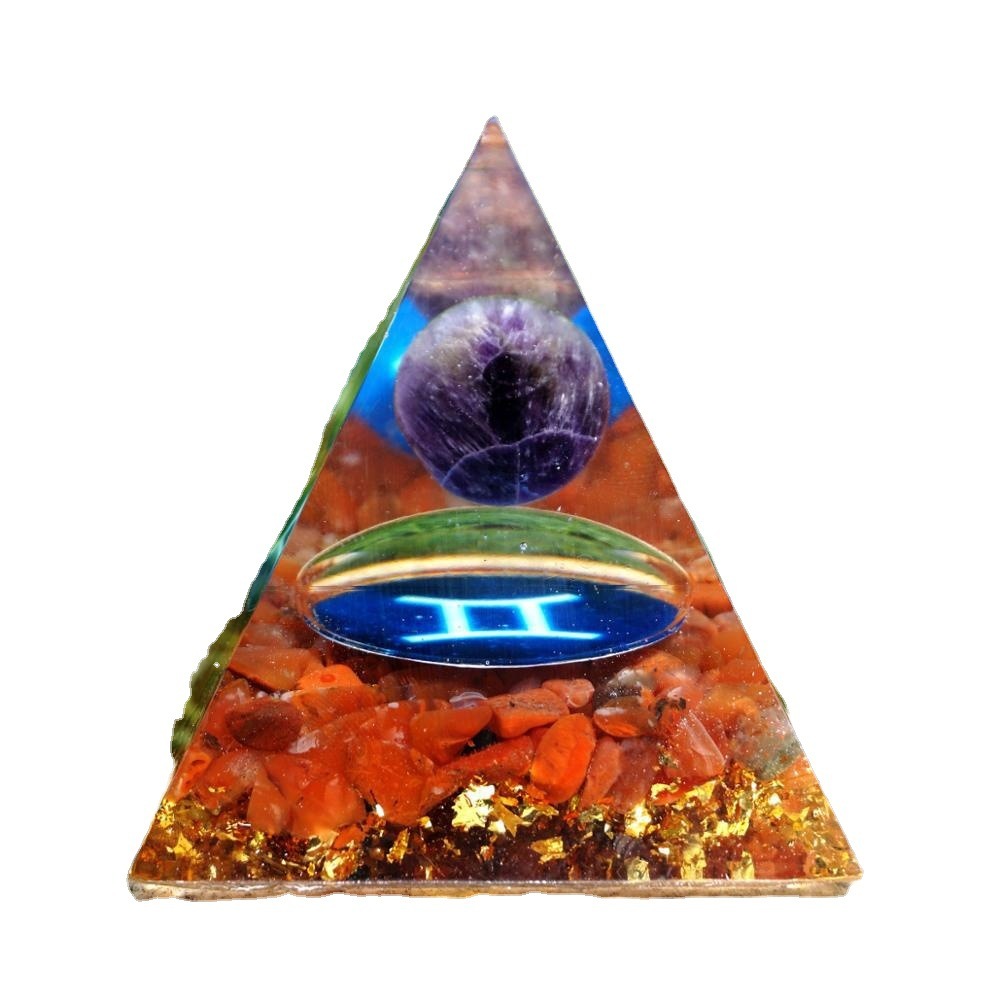 Crystal Ball Chakra Pyramid Gravel