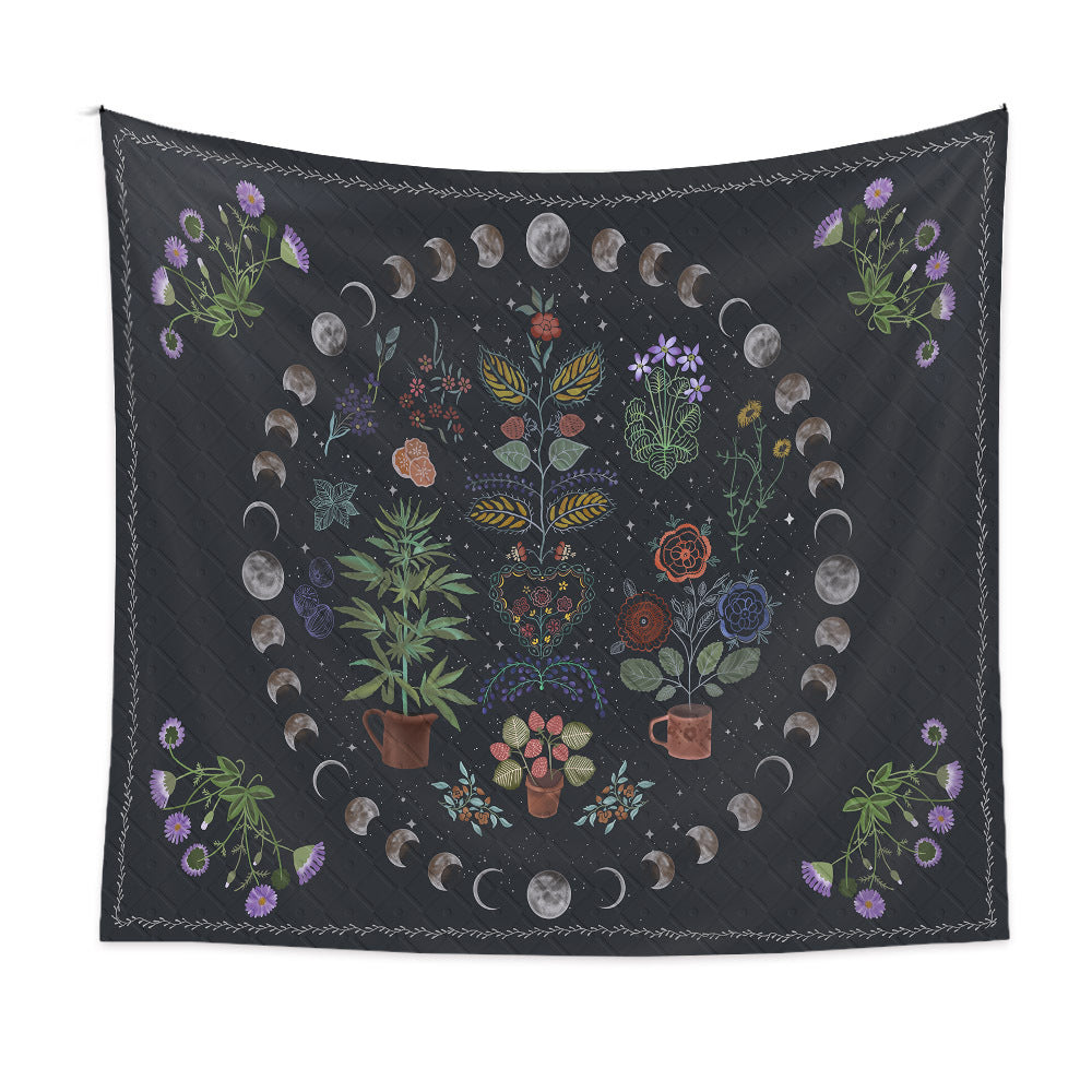 Home Bohemian Tapestry Room Decoration Floral Hanging Cloth