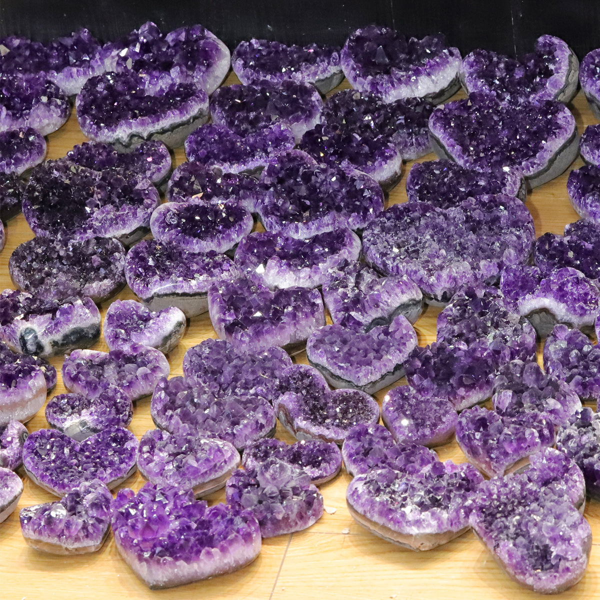 Amethyst Cluster Ornaments Amethyst Heart-shaped Amethyst Cluster Ornaments