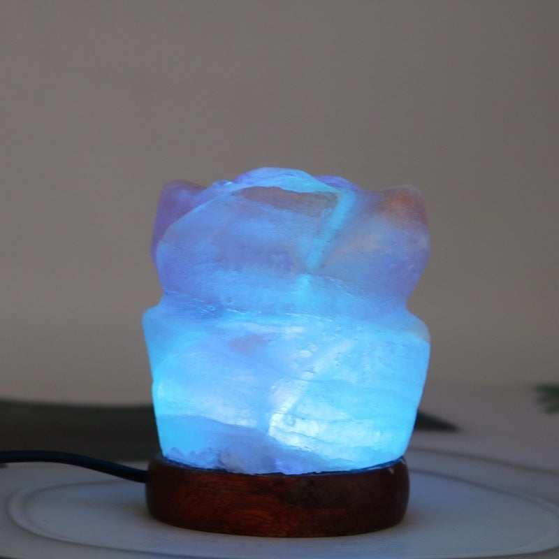 Himalayan Rose Salt USB Salt Light Rainbow Color