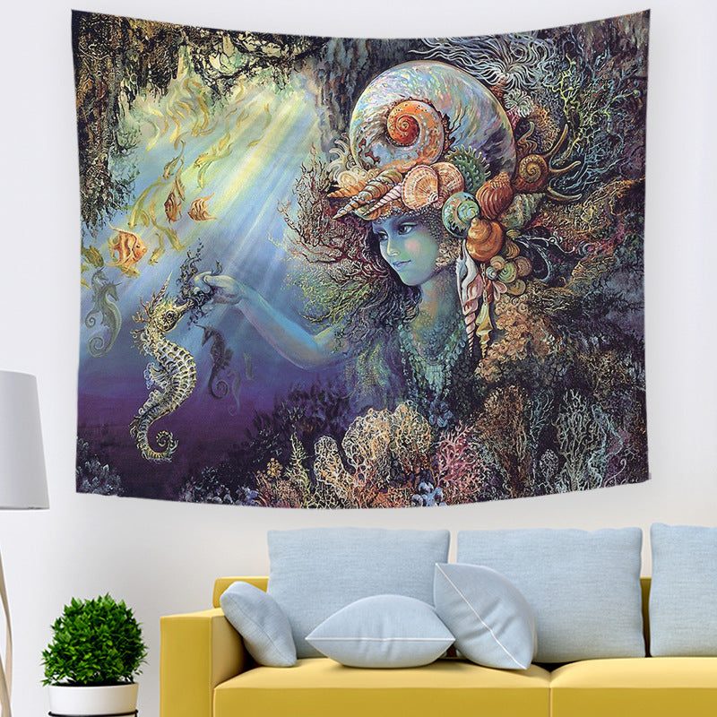 Decorative Cloth Digital Printing Forest Elf Tapestry