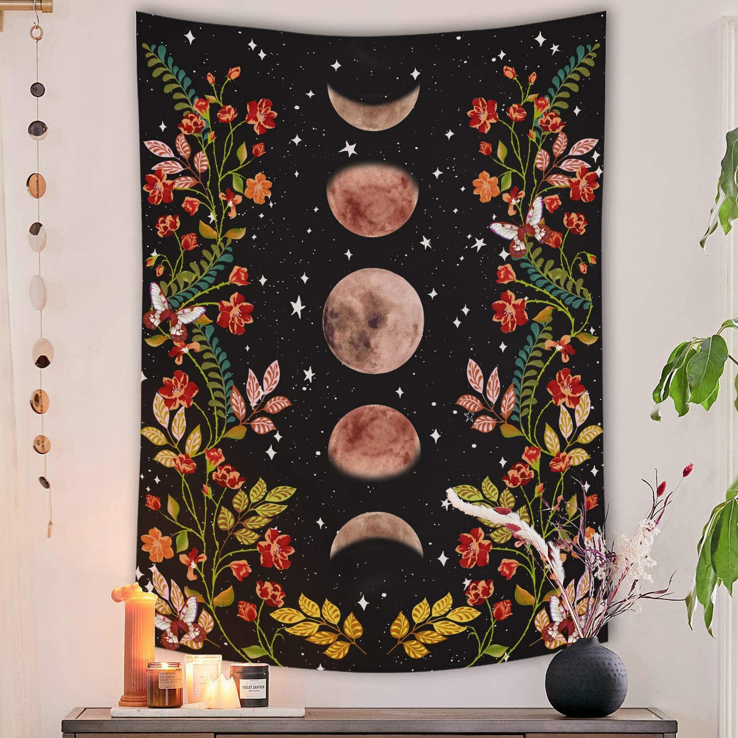 Home Bohemian Tapestry Room Decoration Floral Hanging Cloth