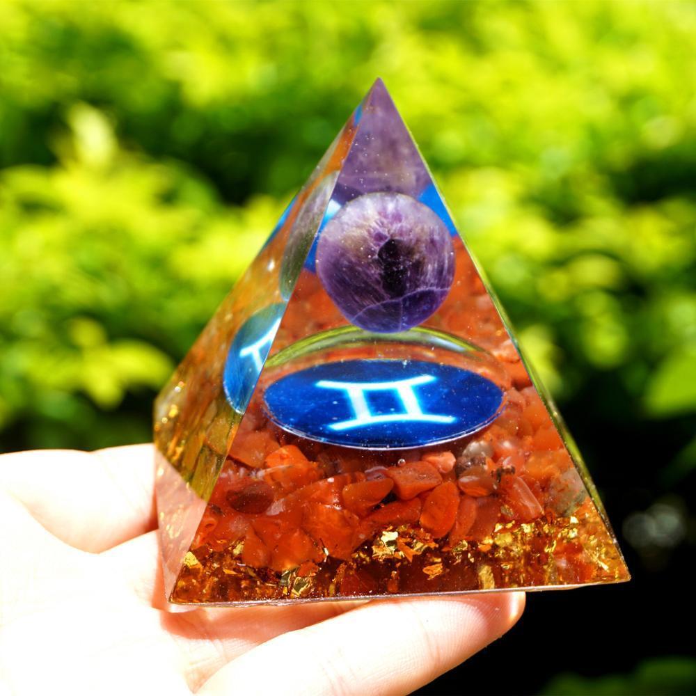 Crystal Ball Chakra Pyramid Gravel