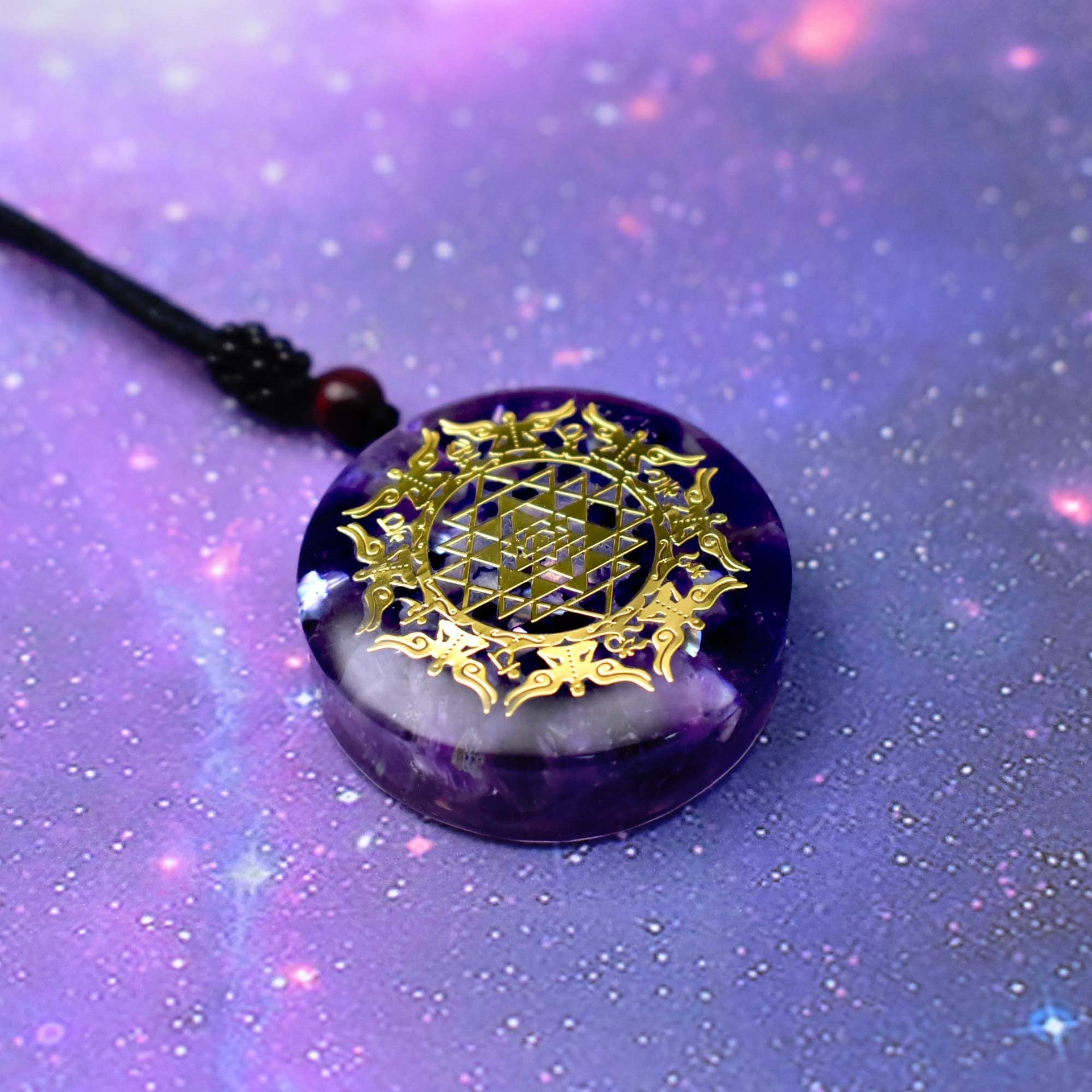 New Ogan Pendant Natural Crystal Seven Chakra Pendant