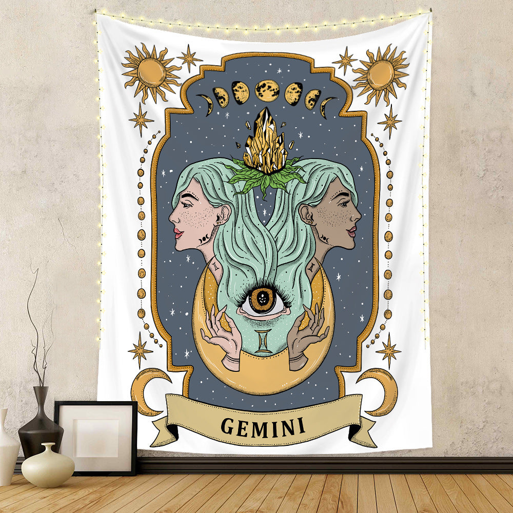 Twelve Constellation Tapestry Skull Tapestry Tarot Tapestry