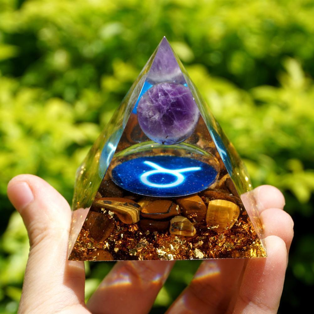 6cm Crystal Ball Chakra PyramidCrystal