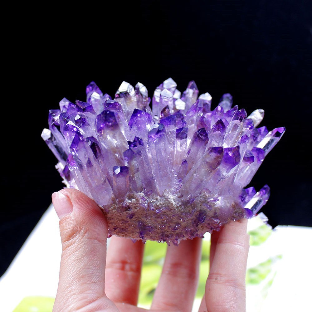 Amethyst Cluster Degaussing Energy Stone Mineral Artifact Home Decoration Ornaments